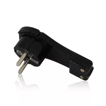 Commel földelt lapos dugvilla, IP20, 16A, 250V, fekete