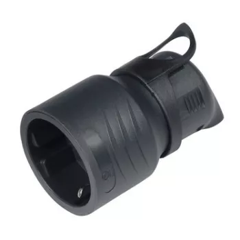 Commel lengő dugalj, 16A, 250V, IP20, fekete