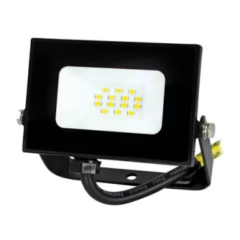 Commel LED reflektor, 10W, 4000K, 800lm, IP65, fekete