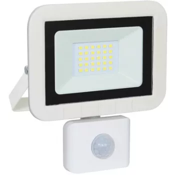   Commel LED reflektor, 20W, 6500K, 1400lm, IP44, mozgásérzékelővel, fehér