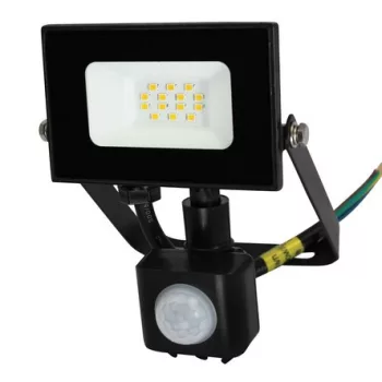   Commel Led reflektor, 10W, mozgásérzékelős, 4000K, 800lm, fekete