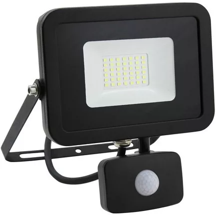 Commel LED reflektor, 30W, 6500K, 2700lm, IP65, 220-240V, fekete