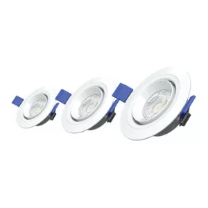 Commel Süllyesztett Led panel, állítható fejjel, 5W, 370lm, 3000K, 120°, 220-240V (3 db)