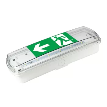  Commel Led vészvilágító, 2,5W, 170lm, 6500K, Li-FePO4 18650 3,2V, 1000 mAh,  220-240V, 254X93X58 mm
