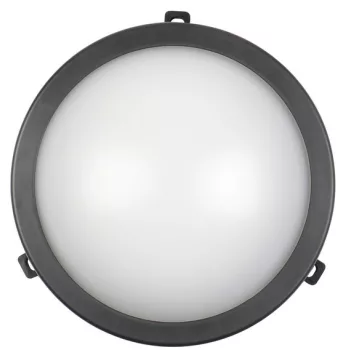 Commel LED lámpa, 12W, 4000K, 780lm, IP54, kerek, fekete