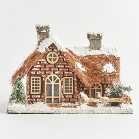 Karácsonyi háziko, dekoráció, 22,5x18x24,5cm 600-43989