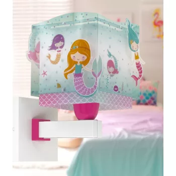 Dalber Oldalfali lámpa, E27, max. 15W MERMAIDS