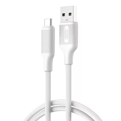 TelForceOne , XO TÖLTŐKÁBEL, USB - USB-C, 1 MÉTER, 3 A, Fehér