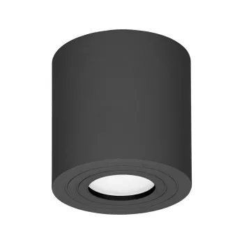   Orno mennyezeti lámpa, GU10, max. 7W, IP54, 95x90mm, kerek, fekete, Megy DLR