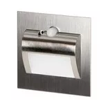DRACO LED NEW 1,5W, süllyesztett lépcsőházi lámpatest 12VDC, 30lm, 4000K, szatén szürkület és mozgásérzékelős lámpa