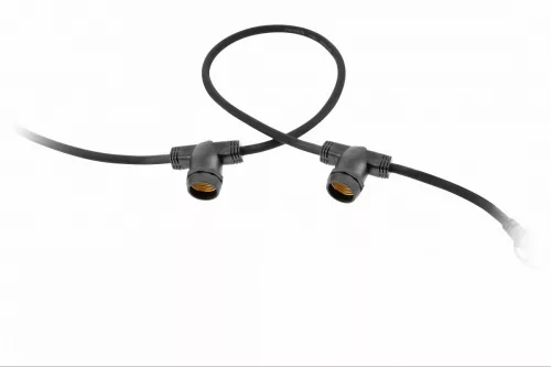 Festoon kábelköteg 7,5m, AC220-240V, 50/60Hz, max. 10x10W, E27, IP44, 2x1,5mm