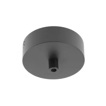   Mennyezeti burkolat csatlakozóblokkhoz 80x25 mm, kerek, fekete