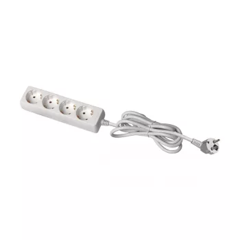   Hosszabbító kábel, 4 aljzat, 3500W, AC220-240V, 50/60 Hz, 3 m, 3x1,5 mm˛, SCHUKO