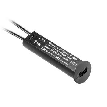   Érintésmentes kapcsoló, 12-24V DC max.24W/12 V, 48W/24V, fényerőszabályzóval, fekete színben.