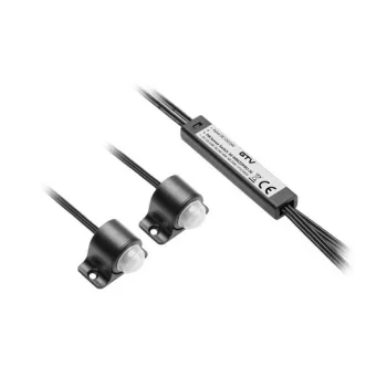   Kapcsoló két PIR mozgásérzékelővel 12-24V c, max. 24W/12Vm 48W/24V, IP20