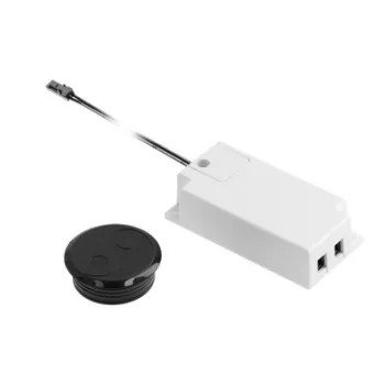   Vezeték nélküli érintésmentes kapcsoló CCT szabályozás max. 60W, 12V, hatótávolság 12 m, IP20, dimmelhető, miniAMP, fekete