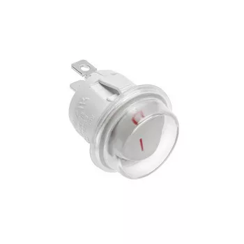   Kerek billenőkapcsoló (asztalba), fehér, IP44, max. 1300W, max. 230V