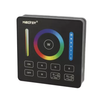   Mi-Light - B0-B - Group Control RGB+CCT Fali FullColor elemes szabályzó panel, fekete