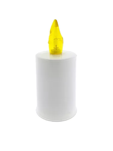 Trixline Műanyag kismécses 2xAA, 52x108mm, fehér, sárga láng