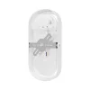   Braytron LED oldalfali lámpa, 12W, IP65, CCT, 1320lm, fehér, ovális