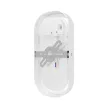 Braytron LED oldalfali lámpa, 12W, IP65, CCT, 1320lm, fehér, ovális