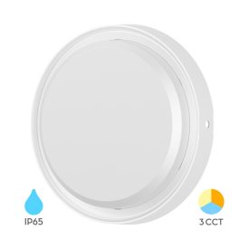   Braytron LED mennyezeti lámpa, 18W, 2020lm, IP65, CCT, fehér, kerek