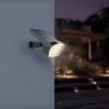   Braytron LED leszúrható / falra szerelhető szolár, 12W, IP65, dimmelhető, szürke, Spike light
