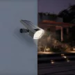 Braytron LED leszúrható / falra szerelhető szolár, 12W, IP65, dimmelhető, szürke, Spike light