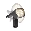 Braytron LED leszúrható / falra szerelhető szolár, 12W, IP65, dimmelhető, szürke, Spike light