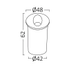   Braytron LED kültéri  fali lámpa, 2W, 240lm, 3000K, IP65, fekete