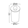 Braytron LED kültéri  fali lámpa, 2W, 240lm, 3000K, IP65, fekete