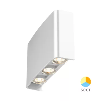 Braytron Led fali lámpa, IP65, 6X1W, 480lm, fehér, Vector