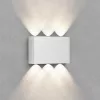 Braytron Led fali lámpa, IP65, 6X1W, 480lm, fehér, Vector