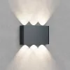   Braytron Led fali lámpa, IP65, 6X1W, 480lm, CCT, szürke, Vector