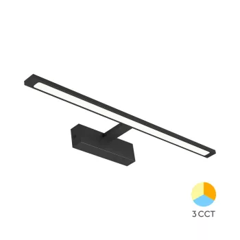   Braytron LED Tükörmegvilágító lámpa, 12W, 900lm, IP44, feket, Aria