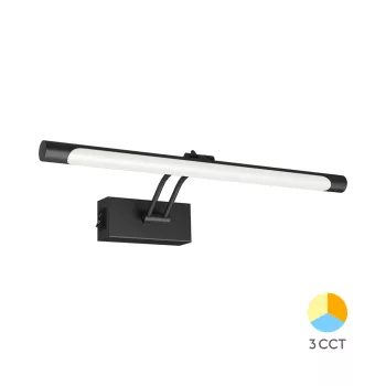   Braytron LED tükörmegvilágító 8W, CCT, 40cm, IP20, fekete, Sara