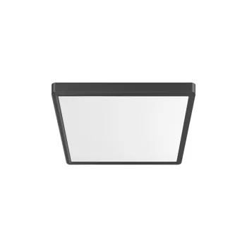   Braytron LED mennyezeti lámpa, CCT, 20W, 1600lm, IP40, 230mm, fekete, négyzet, Jade