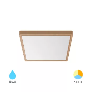   Braytron LED Mennyezeti lámpa, CCT, 20W, 1600lm, IP40, 230mm, Fahatású, Jade