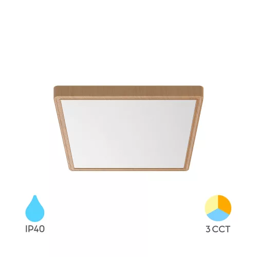 Braytron LED Mennyezeti lámpa, CCT, 20W, 1600lm, IP40, 230mm, Fahatású, Jade