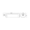 Braytron LED lámpa, 550mm, 16W, 4000K, 1600lm, IP65, fehér
