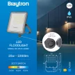Braytron LED Reflektor, CCT-s, 3000-4000-6500K, 20W, 2200lm, IP65