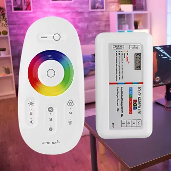   Braytron RGB vezérlő és távirányító szett, 12/24VDC, IP20