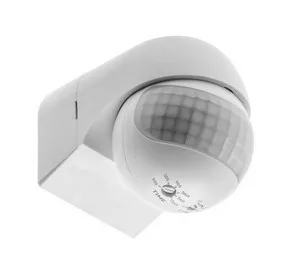 Mozgásérzékelő CR-13, max 800W, AC220-240V, 50/60Hz, kąt szögérzékelés180°, hatótávolság 12m ± 1,8- 2,5m, IP44