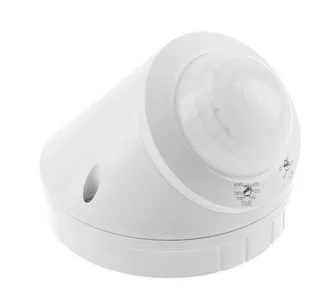 Mozgásérzékelő CR-17, max. 800W, AC220-240V, 50/60Hz, 360°, hatótávolság max. 10m, IP65, felszíni szerelés, fehér színű.