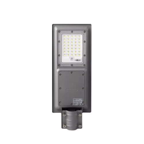 Ecolight Szolár utcai világító, 100W, 4000K, 1000lm, IP65, IK08, SMD2835, 30000h, szürke,