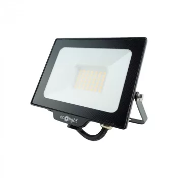   Ecolight LED reflektor, NL-1, 30W, 4000K, 2700lm, IP65, Fekete,