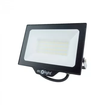   Ecolight LED reflektor, NL-1, 50W, 4000K, 4500lm, IP65, Fekete,