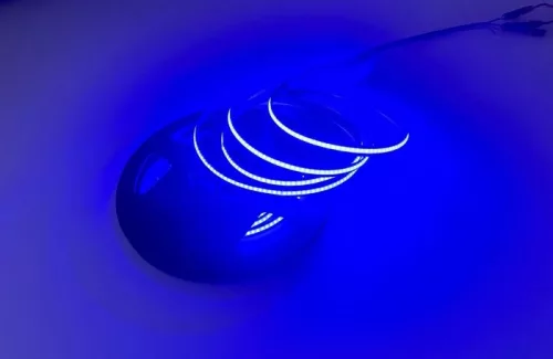 Ecolight LED szalag COB 9W/m, 12V, 480LED/m, IP20, kék, 5m