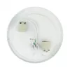 Ecolight LED mennyezeti lámpa, 2XE27, IP20, kerek, fehér