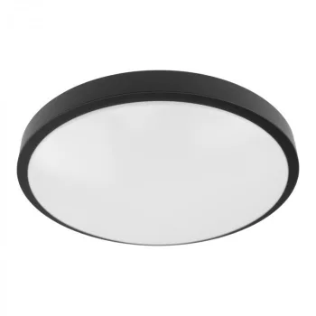Ecolight LED mennyezeti lámpa, 2XE27, IP20, kerek, fekete